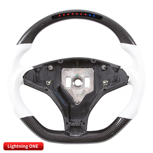 Volant sport en fibre de carbone LED pour Tesla Model S avec application mobile - Product Image 6