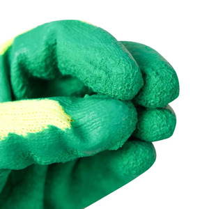 Venta al por mayor de fábrica, Guantes Recubiertos de látex verde, guantes de mano para el hogar, guantes de seguridad para el trabajo pesado - Product Image 4