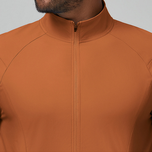 New Design Thin Men's Autumn Outdoor Sports Running <b>Jacket</b> Full Zipper Windbreaker Stand Collar Front Logo <b>Workout</b> Activewear - Product Image 5