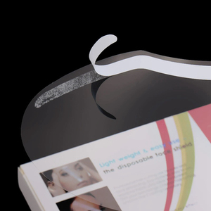 100 Pcs Disposable Clear Face Shields Eyelash Shower Visor Barber Salon Forehead Protector Film - Product Image 2