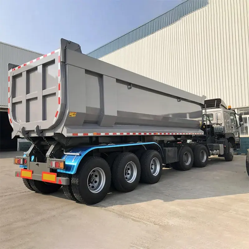 40 футов 60 футов 3/4/5 ось 40 тонн 60 тонн 70 т камень транспортировка коммунальное оборудование для наклона грузовой полуприцеп грузовик