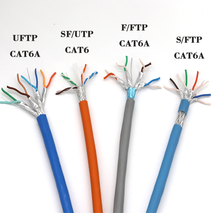 เครือข่ายสาย Lan Utp Ftp Stp แอมป์ Cat6สายเคเบิล