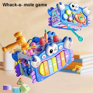 <span class=keywords><strong>Cubo</strong></span> <span class=keywords><strong>de</strong></span> Actividades <span class=keywords><strong>Montessori</strong></span> 12 en 1 con Forma <span class=keywords><strong>de</strong></span> Cangrejo, Juguete Multifuncional para Niños Pequeños, Aprendizaje Temprano, Sensorial, con Luz y Música - Product Image 4