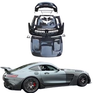 Kit carrosserie large en fibre de carbone de qualité supérieure pour Mercedes <span class=keywords><strong>AMG</strong></span> <span class=keywords><strong>GT</strong></span> GTC GTS GTR <span class=keywords><strong>Black</strong></span> <span class=keywords><strong>Series</strong></span> - Product Image 1