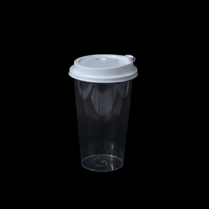 Gobelets à bulles jetables en PP Zhongxing en gros avec couvercles, design épaissi, écologiques, transparents, imprimés en sérigraphie, estampés or - Product Image 2