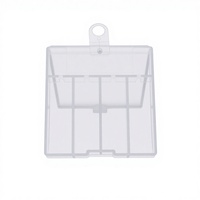 Boîte de rangement rectangulaire en plastique PP transparent avec fermeture à clipser rigide, organisateur transparent pour la maison et le bureau