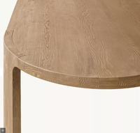 Table à manger rectangulaire en bois massif RH Bronte, design médiéval, fabriquée à la main et durable, meubles pour la maison et la salle à manger