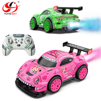 Nouvelle voiture télécommandée pour enfants à l'échelle 1/32, jouets de course, 2,4 GHz, électrique, 4 roues motrices, mini voitures RC de drift à grande vitesse, 4x4 avec pulvérisation et lumière