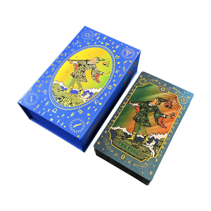 YY Cartas De Tarot Doradas Impermeables De Plástico Con Impresión A Color Para Adivinación - Product Image 3