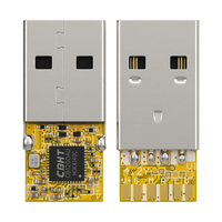 CB1200AU Modul Decoding Audio Digital Stereo Tipe-A ADC 16bit 48khz USB Konektor A untuk Mikrofon Earbud