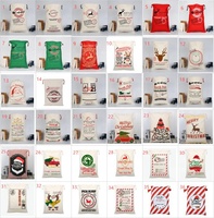 Sac cadeau de noël en toile vierge, 36 couleurs, vente en gros, personnalisé, nouveau Style,