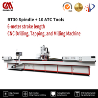 High Precision CNC Drilling Tapping Machine ATC Automatic Tool Changer 6000mm Stroke Light Milling Metal Parts Processing