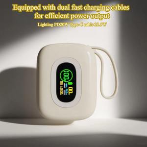 Power Bank Portatile Compatto 3C 20000mAh ad Alta Capacità con Display LED Dinamico Digitale, Uscita 15W, Ingresso Micro USB, <span class=keywords><strong>Ricarica</strong></span> Rapida 21700 - Product Image 3