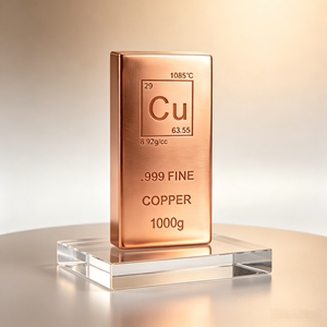 1000 g Vertical Thick .999 Fine Copper Bullion <b>Bar</b> Cu Symbol Solid 1 KG Copper <b>Raw</b> Ingot - Product Image 3