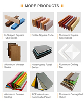 Decoración de Interiores, Revestimiento de Aluminio Falso 3D, Diseño Colgante, Tira Suspendida con Aspecto de Madera, Moldura en Forma de O, R o U, Revestimiento de Techo de Aluminio