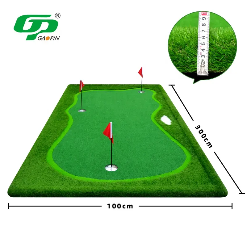 Gp Custom Mini Golf Outdoor Indoor Putting Green Mat Golf Training Aids Kunstgras Praktijk Putting Green Mat