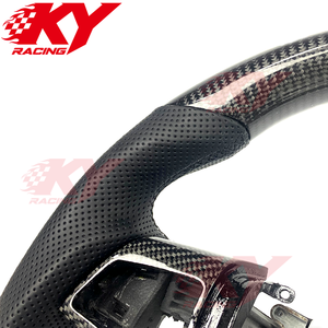 Volant de voiture de style course en fibre de carbone avec palettes de changement de vitesse pour Cadillac CTS CTS-V Coupé 2008-2014 ATS ATS-V XT6 XTS - Product Image 2