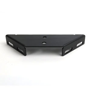 Soporte de Esquina Trapezoidal de Metal Negro para Camas, Conector Duradero, Accesorio de Ferretería - Product Image 1