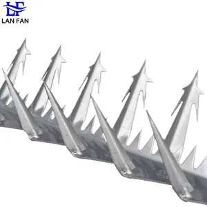 Stainless Steel Wall Security Spikes 304 Anti-Climb Spikes Steel Wire Material