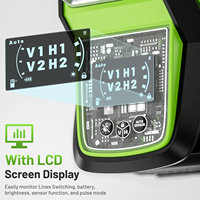 Qualité garantie vente directe d'usine Nivel Laser Huepar HX04CG écran LCD niveau Laser 16 lignes 4D