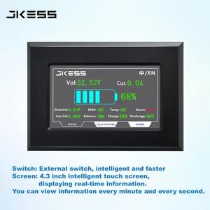 ערכת סוללות JKESS Lifepo4 2026 51.2V 15kWh 16S 6U  ערכת הרכבה עצמית עם BMS JK V19 מובנה 200A לתאים 280Ah/314Ah במלאי באיחוד האירופי משלוח מהיר - Product Image 4