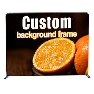 Expositor de Tela Tejida Personalizada, Fondo de Exhibición de 8*10 pies, Telón de Fondo Publicitario <span class=keywords><strong>para</strong></span> Transmisión en Vivo - Product Image 3