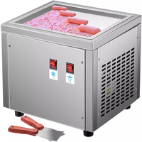Machine à glace roulée VevoR Chine 220V pour les commerces de boulangerie, restaurants, pour fruits, lait, eau, chocolat