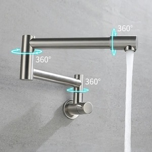 <span class=keywords><strong>Rallonge</strong></span> murale de <span class=keywords><strong>robinet</strong></span> de cuisine moderne à poignée unique en acier inoxydable 304 <span class=keywords><strong>pour</strong></span> eau froide en acier inoxydable 304 - Product Image 3