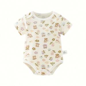 Ropa de Bebé para Gatear, Pijama de Recién Nacido, Mameluco de Algodón de Manga Larga, Gorro para Dormir, Mameluco de Algodón para Bebé - Product Image 1