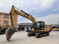 Excavatrice d'occasion CAT 320GC 20 tonnes avec godet de terrassement, hydraulique puissant, moteur, boîte de vitesses et pompe durables, peinture d'origine