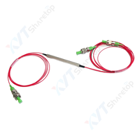 DWDM 1*2 3-Port 50GHz Filter Optik Penjaga Polarisasi (PM) Tabung Baja Serat C28(1554.94nm)-C40(1545.32nm) Saluran