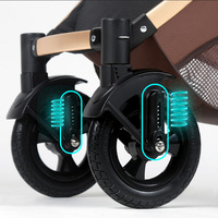 Ensemble de poussette et siège auto de luxe pour bébé, pliable, pour les voyages, siège auto et poussette 3-en-1