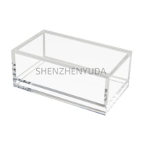 Carreaux de Mahjong extra épais Boîte de présentation en lucite Étui de Mahjong en acrylique transparent
