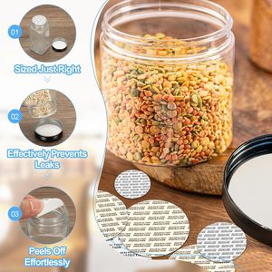 Guarnizioni Adesive Rotonde in Schiuma PS Resistenti alle Manomissioni <span class=keywords><strong>per</strong></span> Tappi in Plastica, Vetro, Barattoli e <span class=keywords><strong>Fiale</strong></span> - Product Image 3