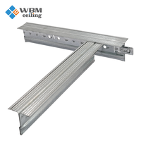 Accessoires pour cloisons sèches : Système de profilés métalliques pour plâtre, grille de plafond dissimulée en métal pour plaques de plâtre T37