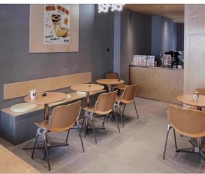Muebles Personalizados para Cafetería, McDonald's, Pizzería, Panadería, Cafetería, Tienda de Té, Hostelería, Restaurante, Juego de Mesa y Sillas - Product Image 4