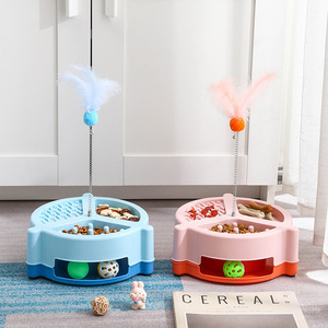 Di lusso multifunzionale in cotone gatto giocattolo ecologico giradischi auto-intrattenimento artefatto noia sollievo per gli animali domestici include Drink - Product Image 1