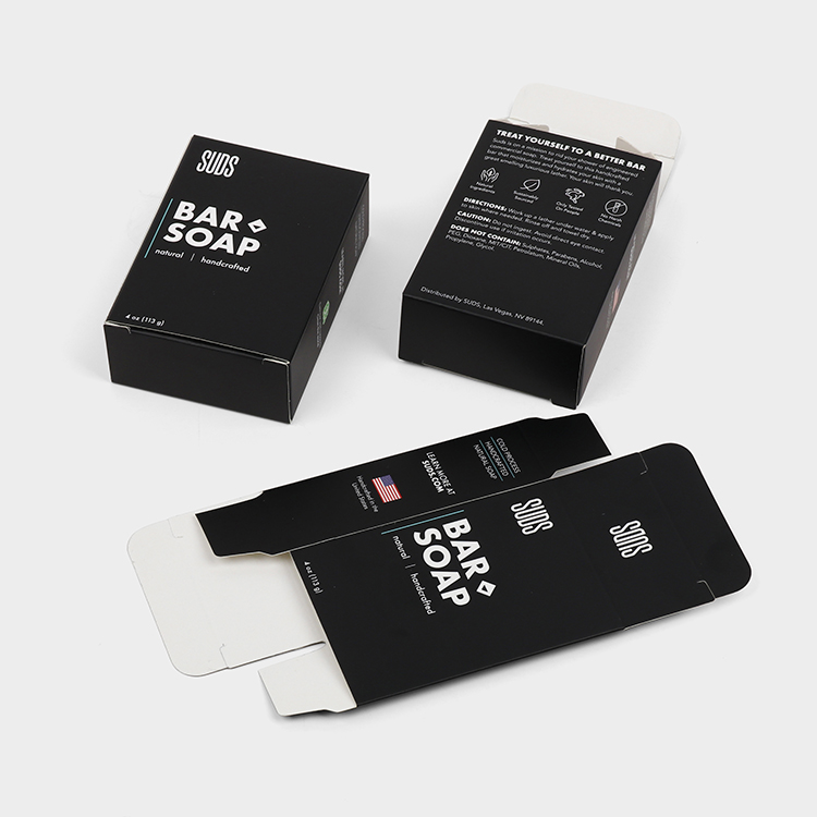 OEM Custom Art Paper Soybean oil Ink Eco Friendly Soap Bar Packaging Box
