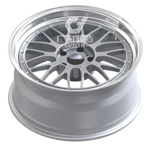Jantes de voiture de course forgées en alliage d'aluminium Hongcheng personnalisées 5X114.3 5x120, design en maille, 2 pièces, <span class=keywords><strong>18</strong></span>-26 pouces, 7J-13J, peintes - Product Image 3
