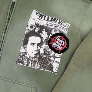 Sudadera de felpa de gran tamaño con logotipo personalizado impreso 500 GSM para hombre, sudadera de peso pesado con hombro caído prominente, sudadera Vintage - Product Image 3