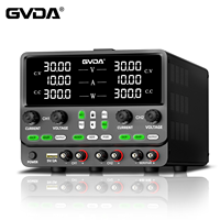 Alimentation de laboratoire CC réglable à double canal GVDA 30V 10A avec OCP/OVP, sortie de tension négative, sortie série/parallèle, pour l'industrie