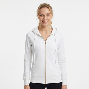 Sudadera con Capucha Ajustada de Alta Calidad para Mujer, con Cierre, Estilo Urbano, con Bordado y Diseño de Logotipo con Impresión Digital, Tejido de Punto - Product Image 1