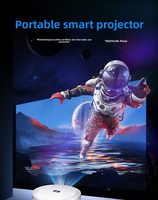 Mini projecteur portable pour la maison, Android 11 OS, fonctionnalités intelligentes, résolution maximale 1080P, batterie intégrée, stéréo HIFI