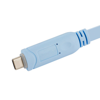 Cable adaptador de router de consola Usb tipo c a RJ45, 8 pines, 28AWG, con chip Serial FTDI RS232, plug and play, WIN 10, para ordenadores