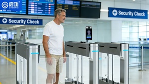 超市电子安全快速闸门翻转闸门304不锈钢二维码/IC卡门禁30-40人/分钟 - Product Image 2