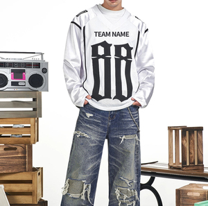 Uniforme <span class=keywords><strong>de</strong></span> Fútbol Personalizado, Manga Larga, Malla Deportiva, Estilo Vintage para Hombre, Secado Rápido, para Baloncesto, Entrenamiento, Ropa Deportiva, Carreras - Product Image 3