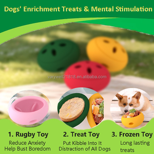 VaryWell Gamelle anti-glouton en silicone pour animaux, Tapis de léchage pour <span class=keywords><strong>chat</strong></span>, Balle interactive d'alimentation pour animaux, Anti-étouffement, Fournitures pour animaux, Logo personnalisé - Product Image 4
