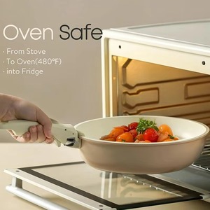 5 pcs <span class=keywords><strong>Cookware</strong></span> Set với có thể tháo rời xử lý không dính Pan và phẳng đáy Pan Set Silicone nắp tiết kiệm không gian nhà bếp nấu ăn Set - Product Image 3