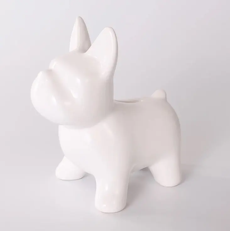 Wholesale ceramic piggy coin bank Money Saving Box High quality decor dog custom cartoon lovely