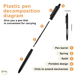 Personalized Logo Plastic Gel <b>Pen</b> Wholesales 1.00 mm Bullet <b>Refills</b> Advertising Signature Customize Stationery Logo Printing - Product Image 3